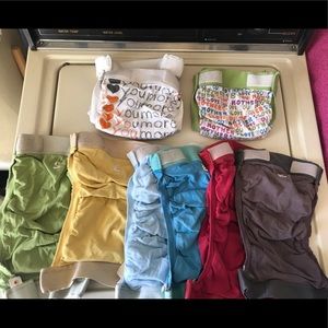 8 size medium Gdiaper gpants GUC cloth diapers